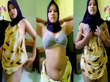Rayuan Ukhti Hijab BH Abu-abu Toge Brutal